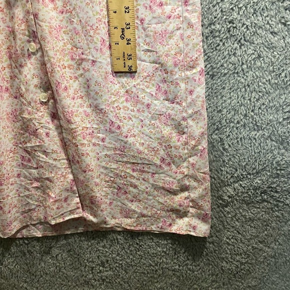 Vintage 90s Floral Button up All over design collar girly feminine maxi dress 16 - Picture 7 of 14